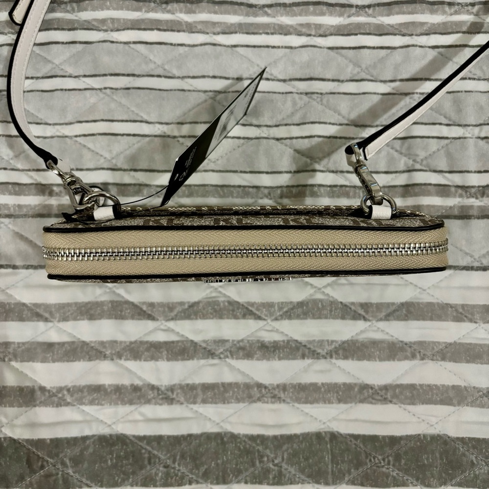 Karl Lagerfeld Paris SLG Crossbody Beige Taupe Handbag - Picture 5 of 15